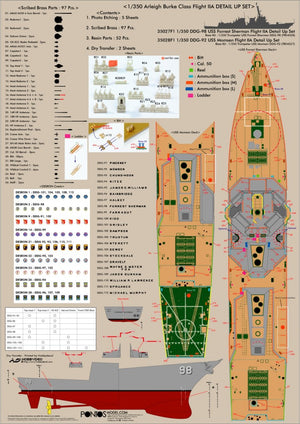 Pontos 35028F1 USS DDG-92 Momsen Flight IIa Detail Up Set 1/350 – immagine 10