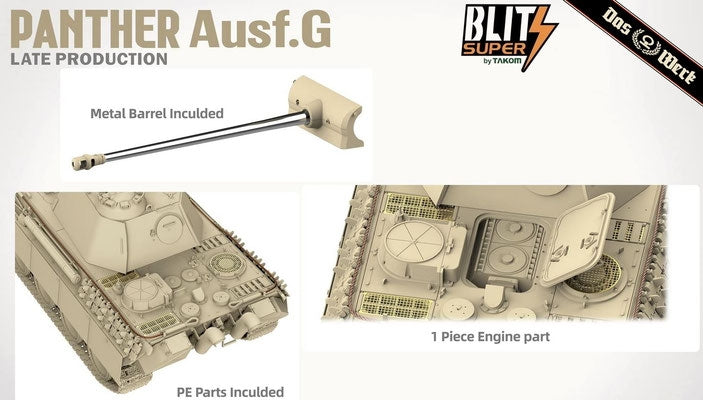 Das Werk DW35041 Panther Ausf.G Late Production SUPER BLITZ 1/35 – imagen 8