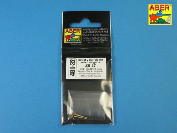 Aber 48L-32 Jeu de 2 canons pour mitrailleuses ZB 37 ​​[utilisé sur Pz.35/38(t)] (1/48)