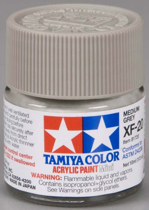 Tamiya XF20 Medium Grey (81720) Acrylic paint 10ml – immagine 2