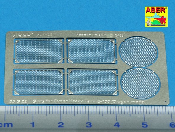 Aber 35G22 Grilles for german super heavy tank E-100 1/35 – Bild 2