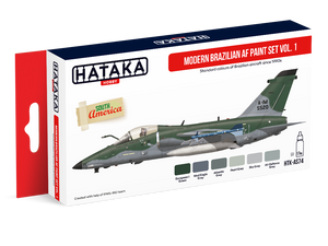 Hataka HTK-AS74 Modern Brazilian AF paint set vol. 1 (6x17ml)
