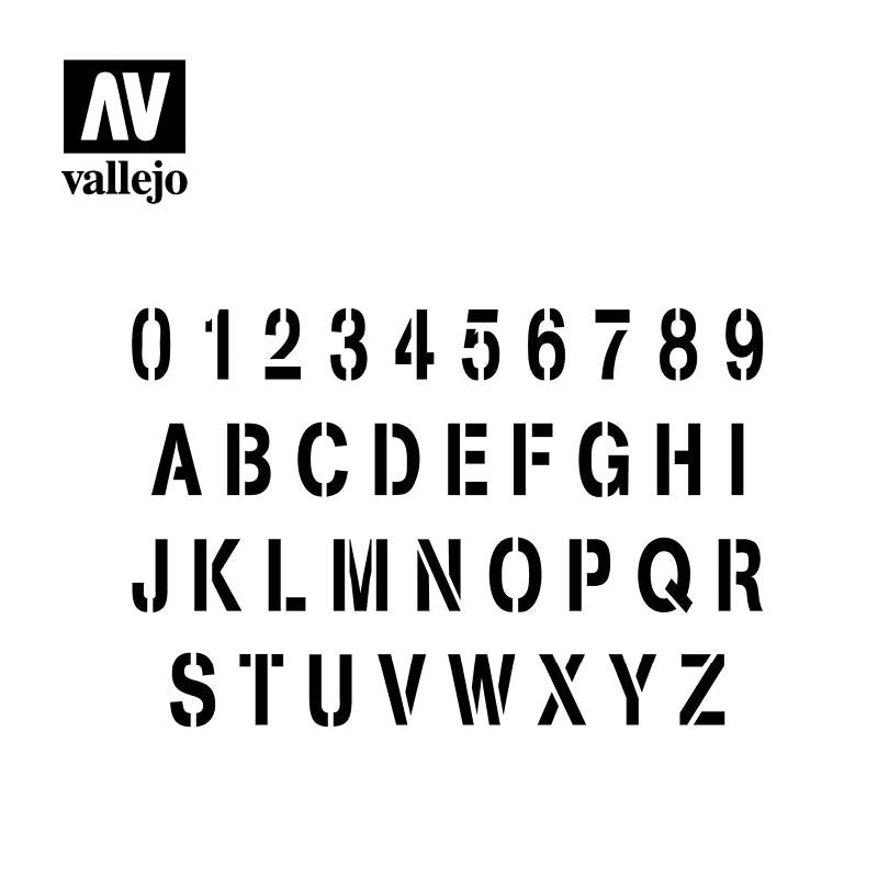 Vallejo ST-LET002 Stamp Font 1/35 – Bild 2
