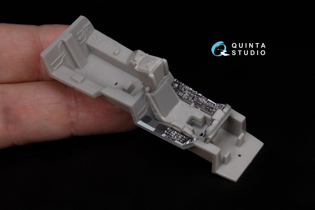 Quinta Studio QDS-48283 F/A-18A / C early 3D-Printed &amp;amp; coloured Interior on decal paper (Hasegawa) (Small version) 1/48 – immagine 7