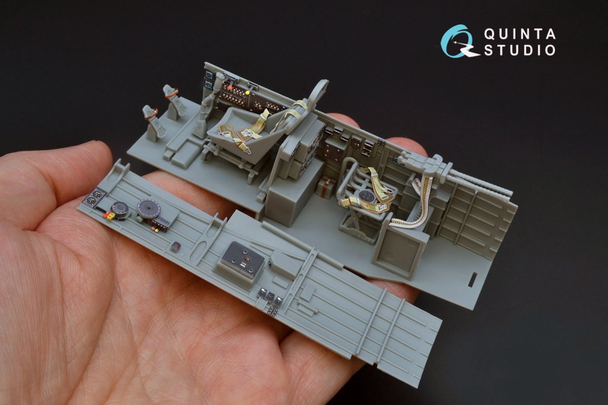 Quinta Studio QD32087 Ju87 D/G 3D-Printed &amp;amp; coloured Interior on decal paper (Trumpeter) 1/32 – immagine 7