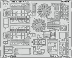 Eduard 73769 J1N1-S Gekko FUJIMI / HOBBY 2000 1/72 – immagine 2