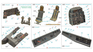 Quinta Studio QD48229 He 219 3D-Printed &amp;amp; coloured Interior on decal paper (Tamiya) 1/48 – immagine 13