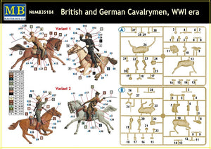 Master Box 35184 British and German Cavalrymen, WWI era – immagine 3
