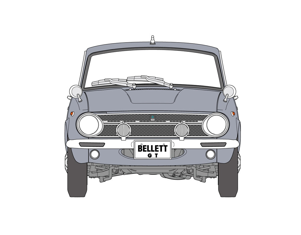 Hasegawa 20701 Isuzu Bellett 1600GT (1966) 1/24 – immagine 8