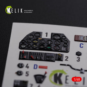 KELIK K48086 P-40N interior 3D decals for Academy kit 1/48 – zdjęcie 2