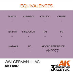 AK Interactive AK11807 WWI ALLEMAND LILAS – AIR 17ml – image 3