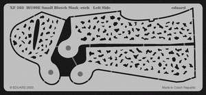 Eduard XF563 Bf 109E Small Blotch mask-etch 1/48 – imagen 2