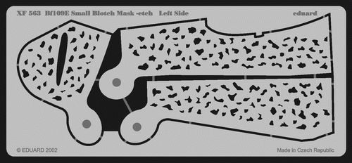 Eduard XF563 Bf 109E Small Blotch mask-etch 1/48 – imagen 2