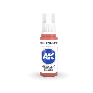 AK Interactive AK11203 FOUNDRY RED – METALLIC 17ml – immagine 2