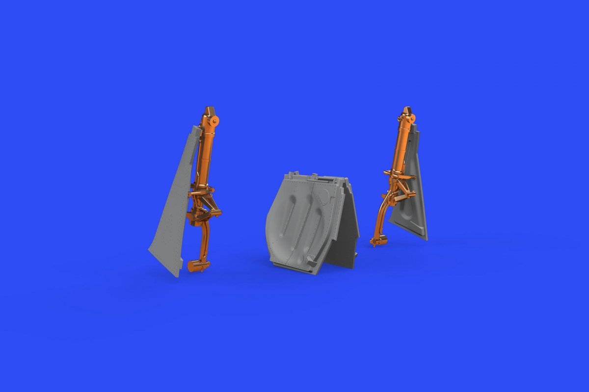 Eduard 648495 P-51D undercarriage legs BRONZE 1/48 EDUARD – immagine 2