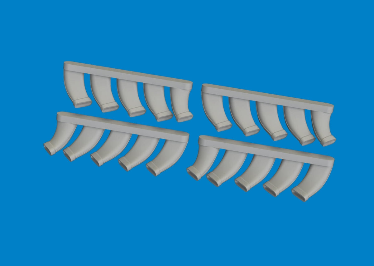 Eduard 6481073 Mosquito exhaust stacks PRINT TAMIYA 1/48 – immagine 3