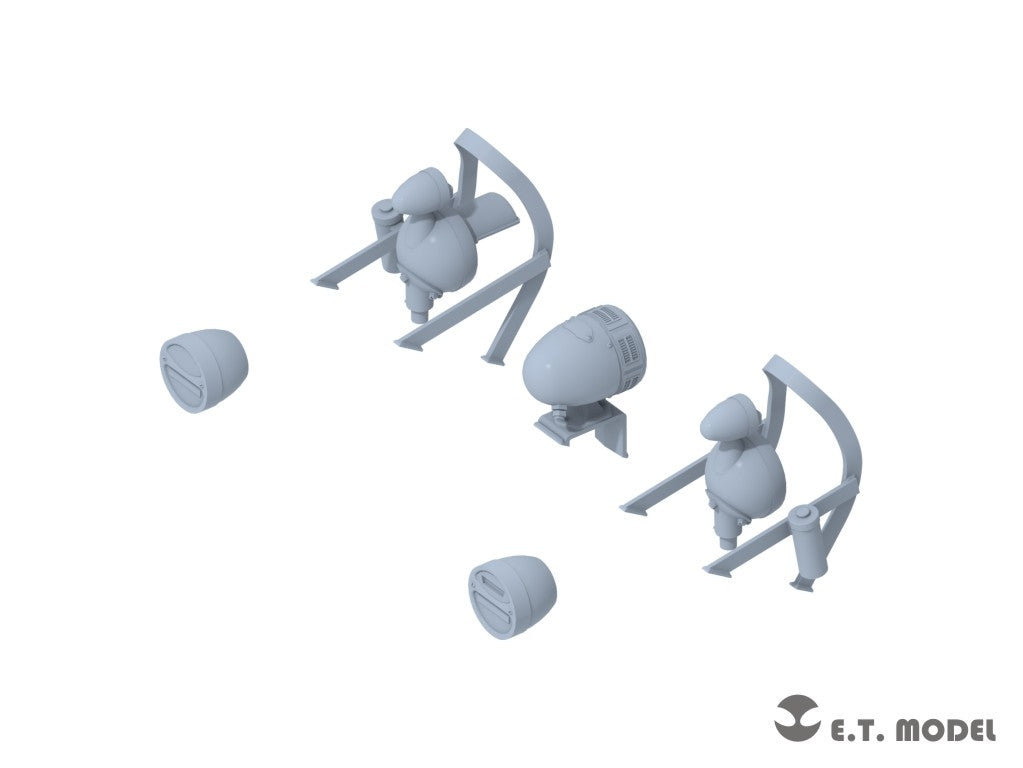 E.T. Model P35-288 Lights Set with Guards for U.S.Army M8/M20 Light Armored Car 1/35 – zdjęcie 2