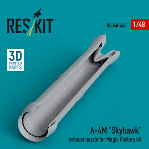RESKIT RSU48-0443 Tuyère d&amp;#39;échappement A-4M « Skyhawk » pour kit Magic Factory (Impression 3D) 1/48 – image 2