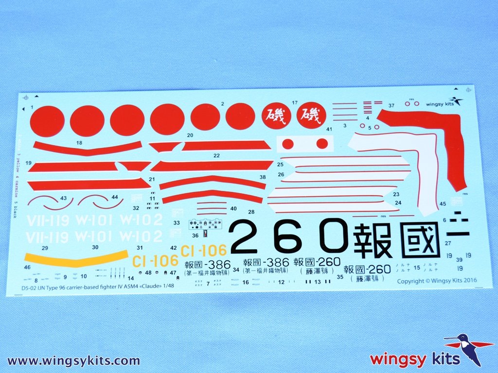 Wingsy Kits D5-02 IJN Type 96 carrier-based fighter IV A5M4 “Claude” 1/48 – immagine 11