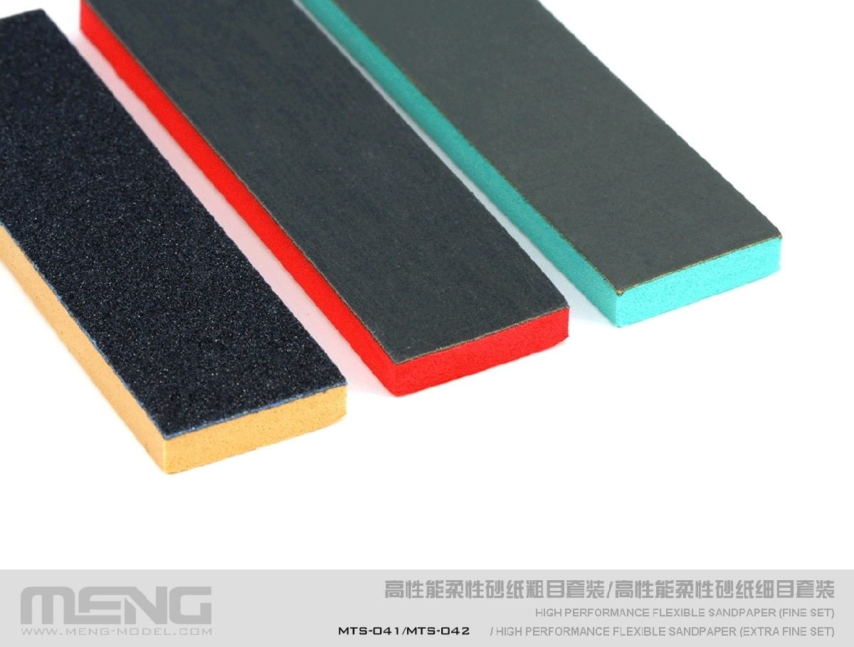 Meng Model MTS-042a High Performance Flexible Sandpaper ( Extra Fine Refill Pack/1000 ) ( zestaw do szlifowania - uzupełnienie ) – imagen 2