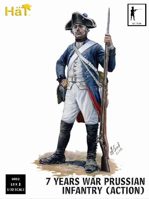 Hat 9402 7 Years War Prussian infantry (action) 1/32