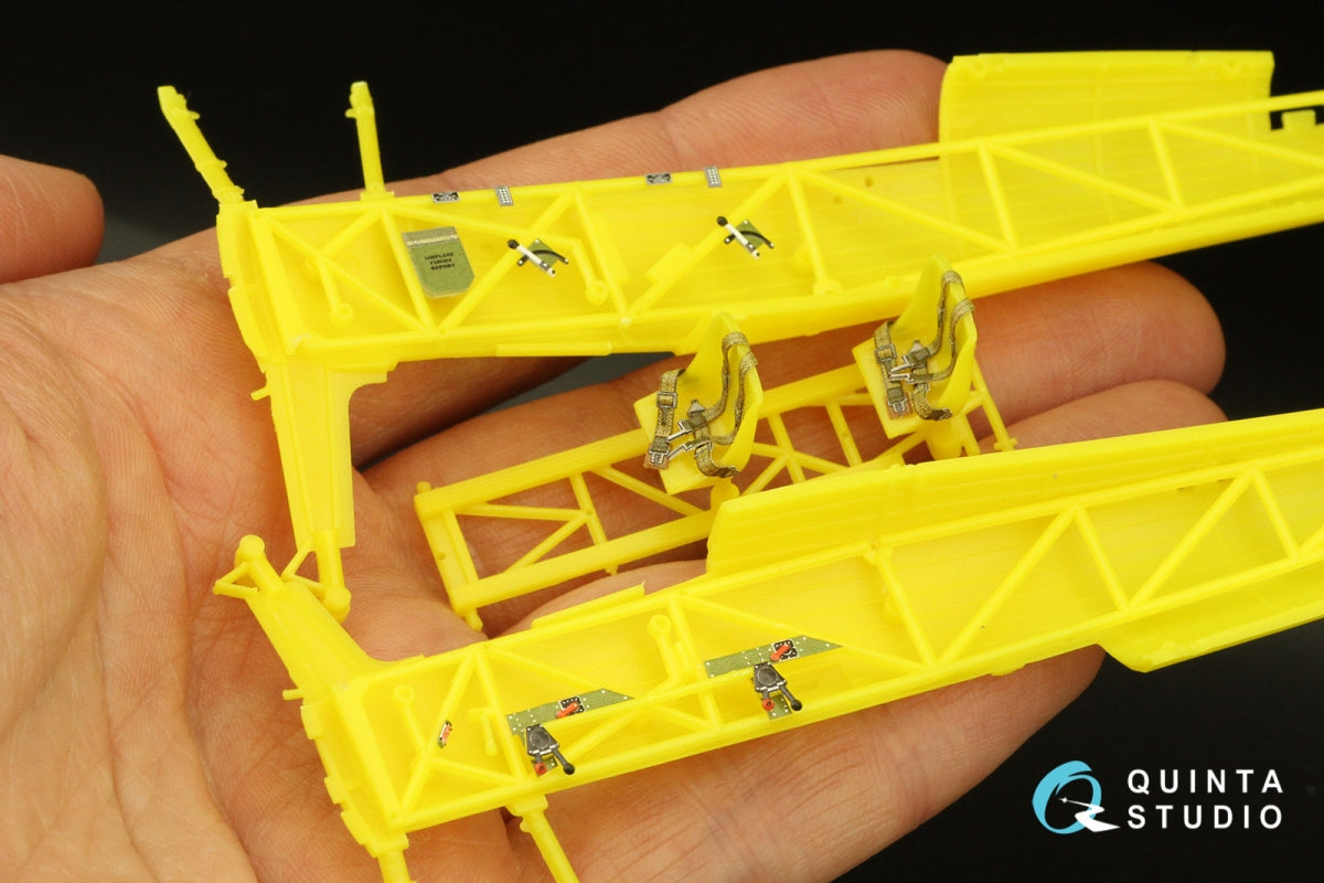 Quinta Studio QD48360 Stearman Pt-17 Kaydet 3D-Printed &amp;amp; coloured Interior on decal paper (Revell) 1/48 – immagine 9