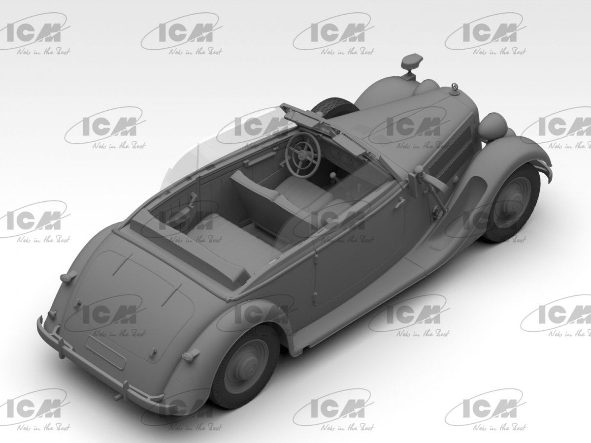 ICM 35542 Typ 320 (W142) Soft Top WWII German staff car 1/35 – immagine 2
