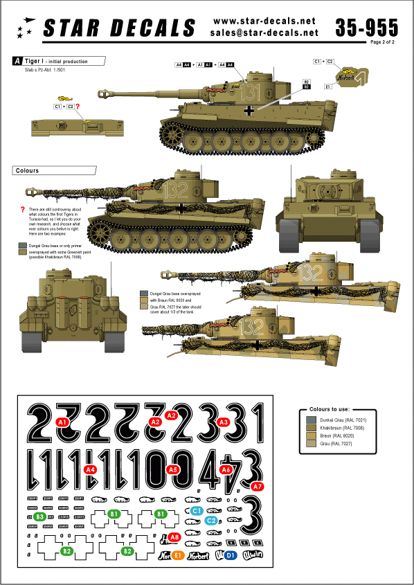 Star Decals 35-955 Afrika Tigers 2 1/35 – Bild 2