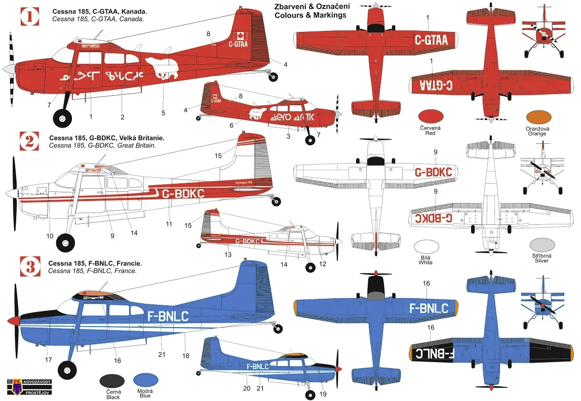 Kovozavody Prostejov KPM0234 Cessna C-185 Skywagon 1/72 – immagine 2