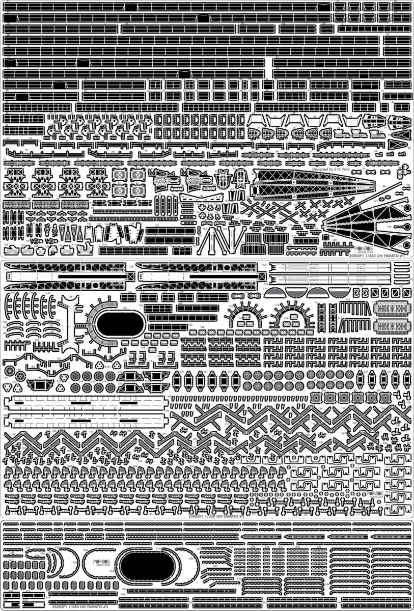 Pontos 35003F1 IJN Yamato Detail Up Set 1/350 – Bild 5