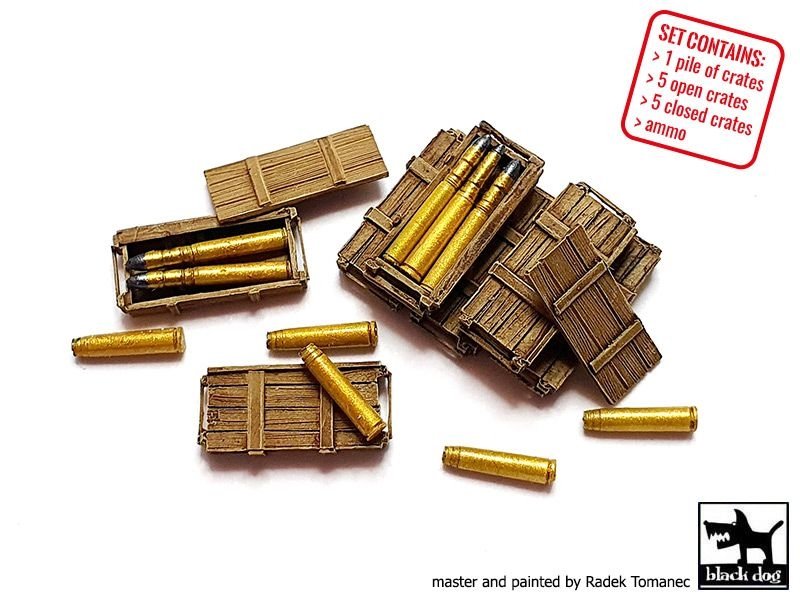 Black Dog T72120 Tiger I ammo crate 1/72 – Bild 3