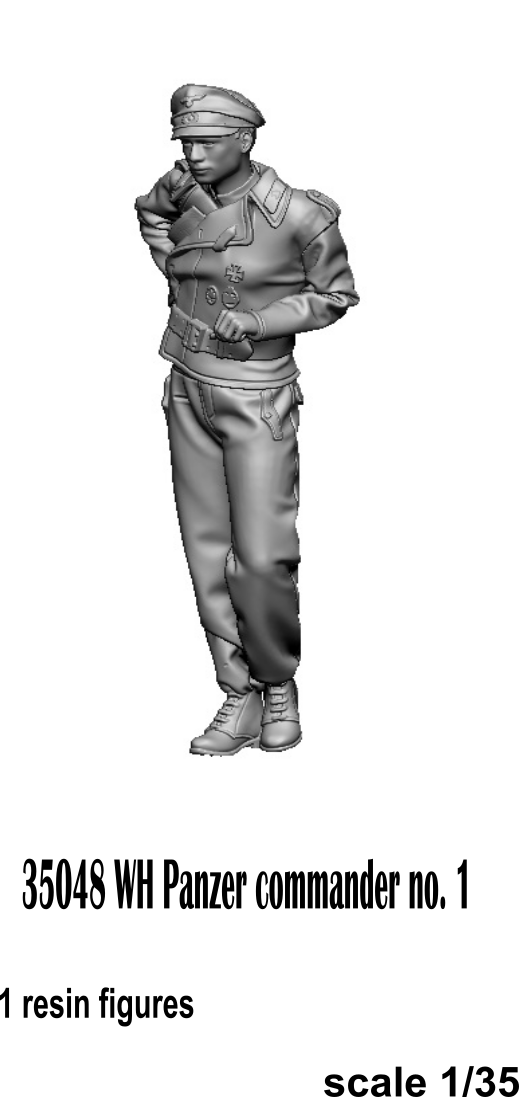 Glowel Miniatures 35048 WH Panzer commander no.1 1/35