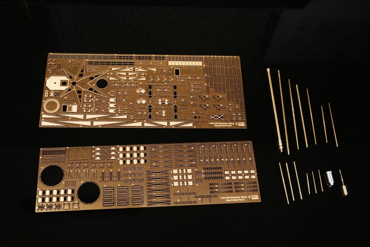 MK1 Design MS-20011 HMS NELSON MAST&amp;amp;RADAR SET 1/200 – image 3