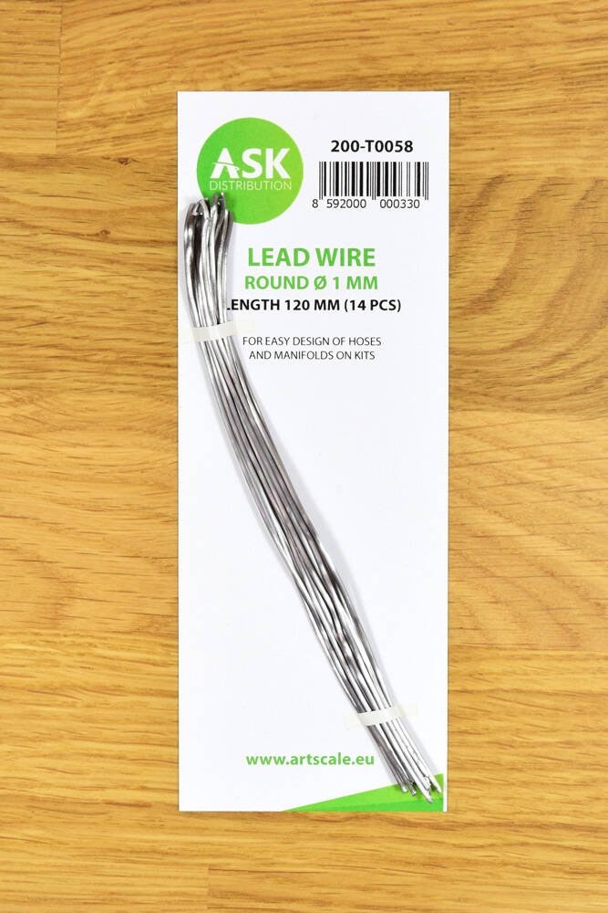 Fil conducteur ASK T0058 - Rond Ø 1 mm x 120 mm (14 pièces)