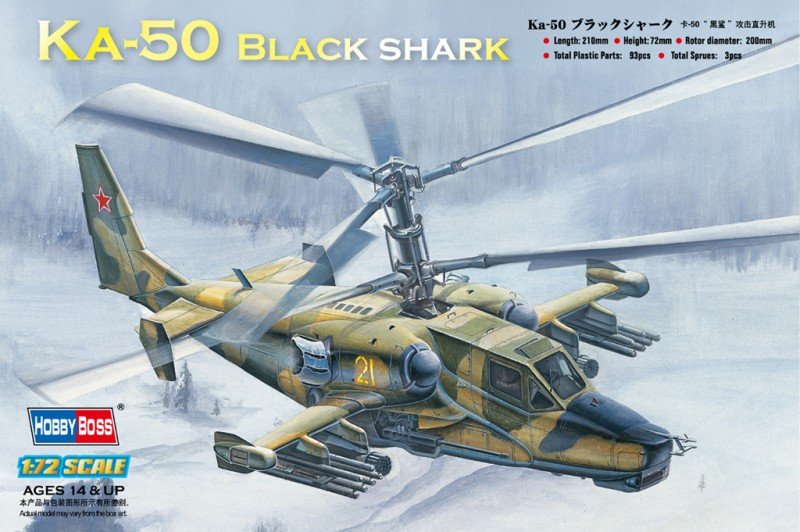 Hobby Boss 87217 Ka-50 Hélicoptère d'attaque Black Shark (1/72)