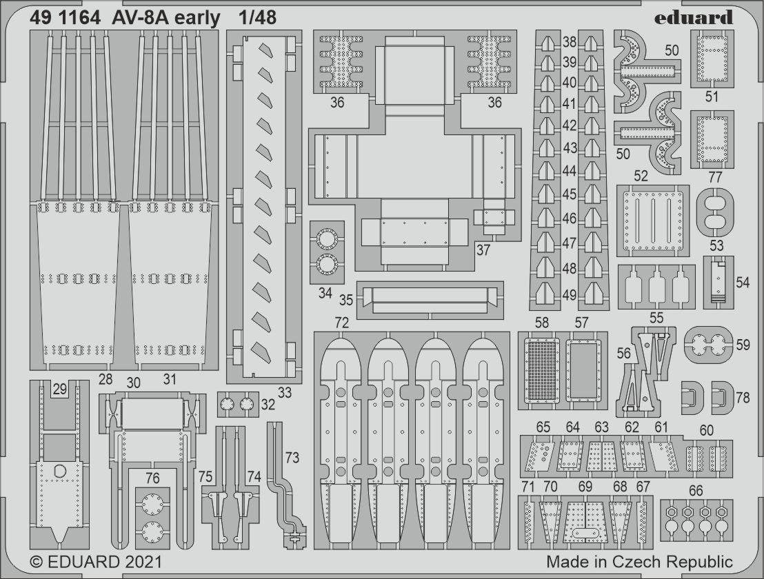 Eduard BIG49289 AV-8A early KINETIC 1/48 – immagine 2