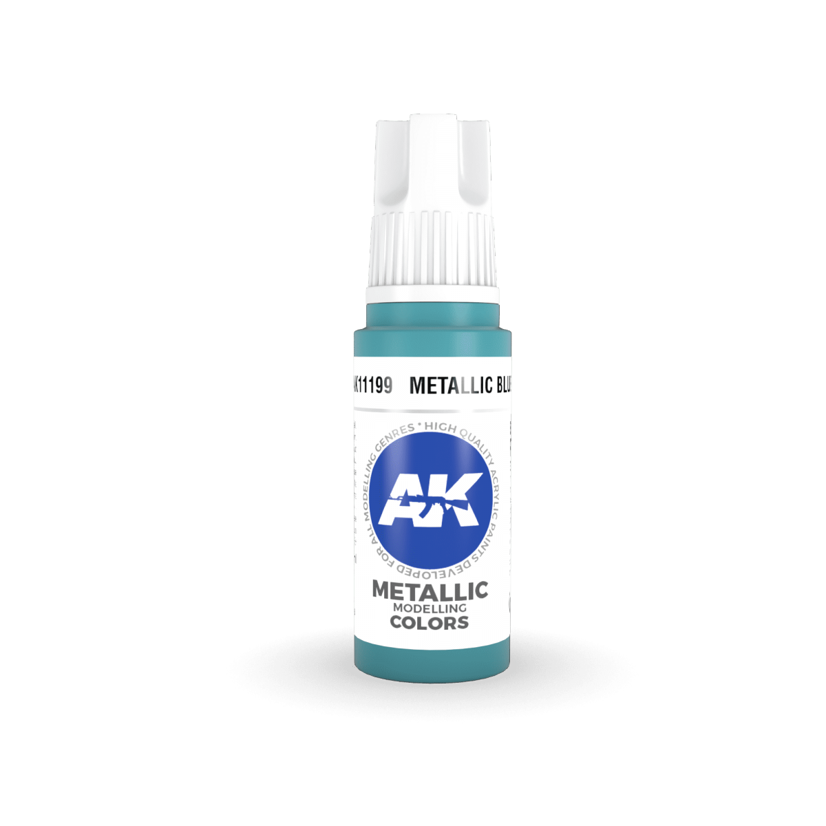 AK Interactive AK11199 METALLIC BLUE – METALLIC 17ml – immagine 2