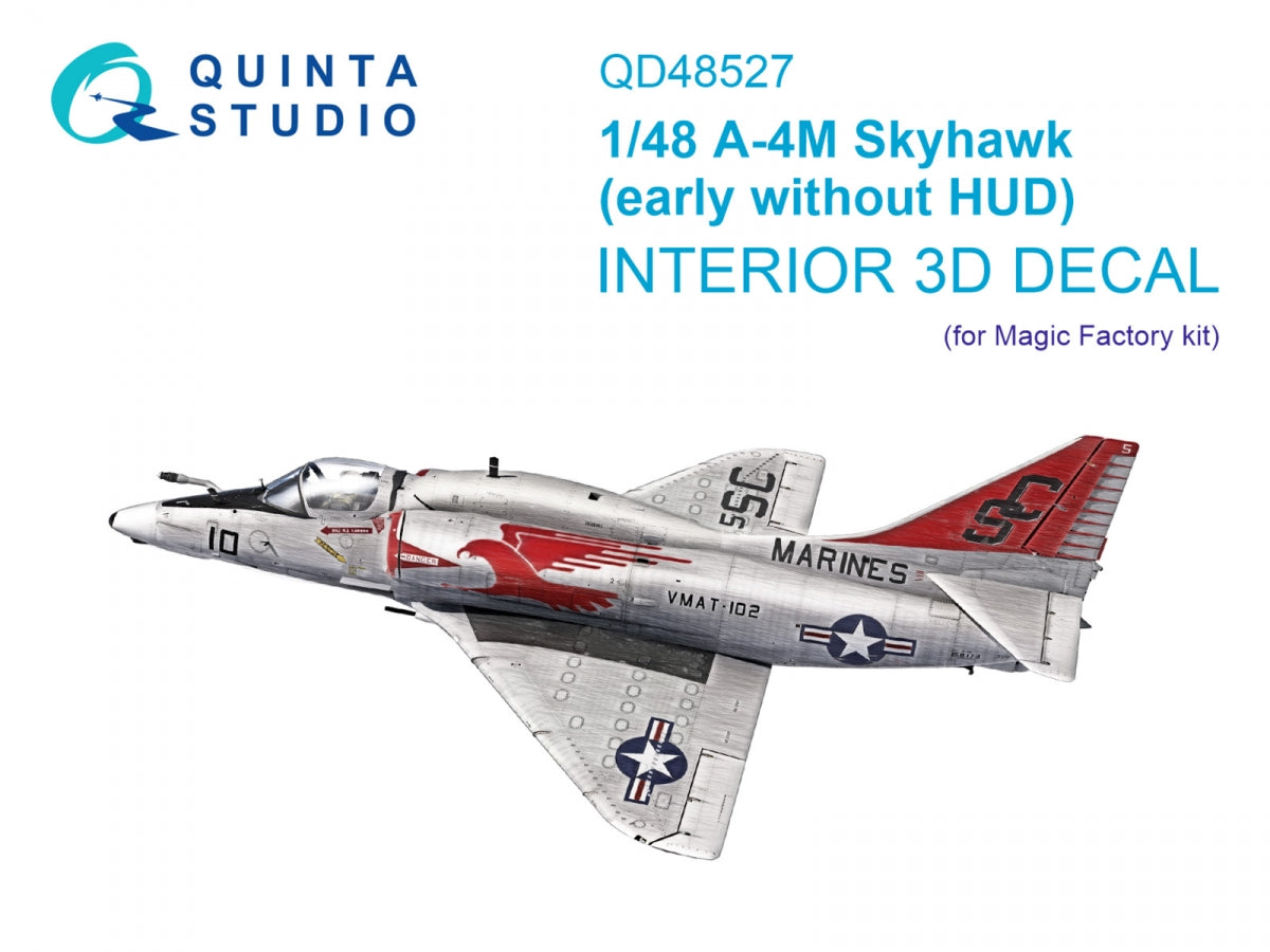 Quinta Studio QD48527 A-4M early 3D-Printed &amp;amp; coloured Interior on decal paper (Magic Factory) 1/48