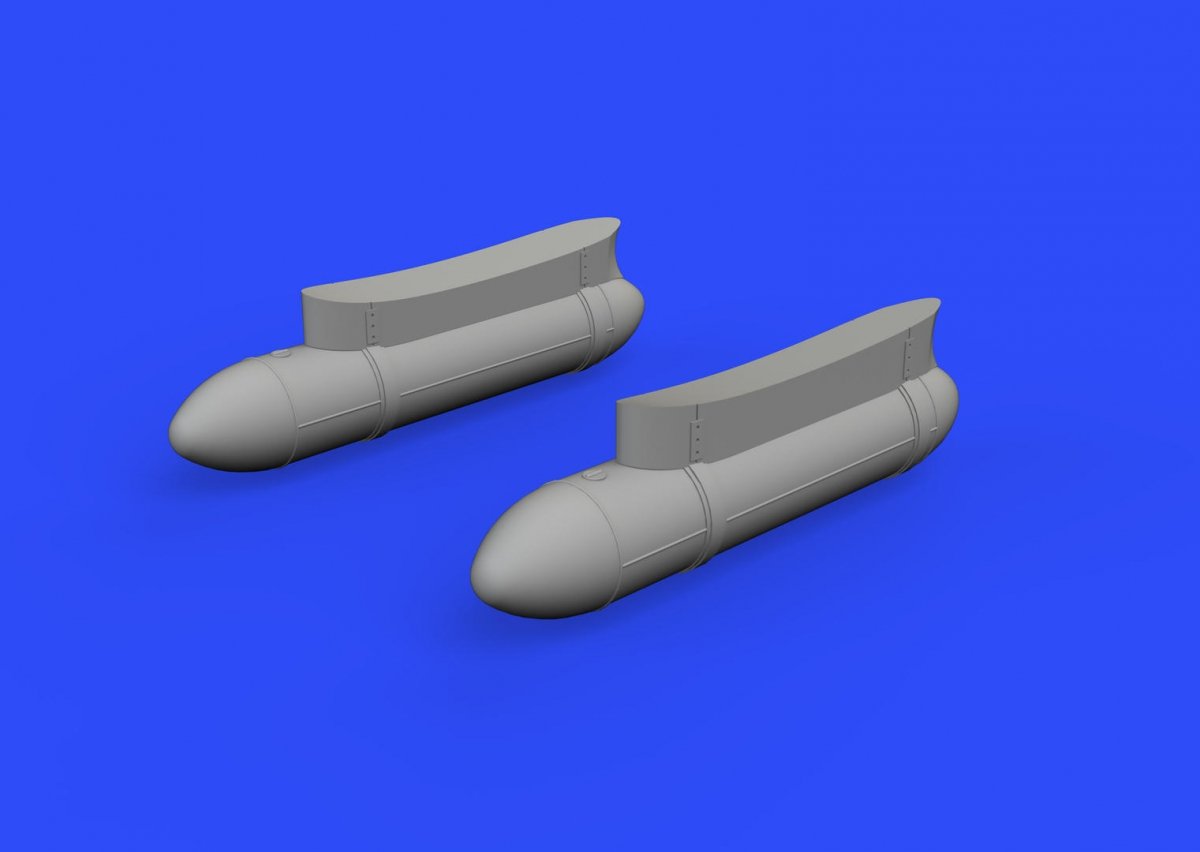 Eduard 648370 Typhoon Mk. Ib fuel tanks EDUARD, HASEGAWA 1/48 – Bild 3