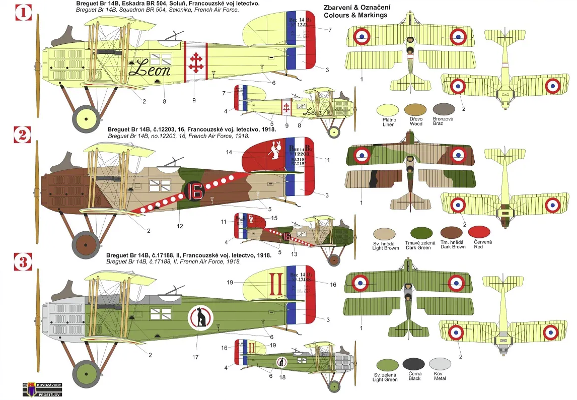 Kovozavody Prostejov KPM0322 Breguet Bre-14B 1/72 – immagine 2
