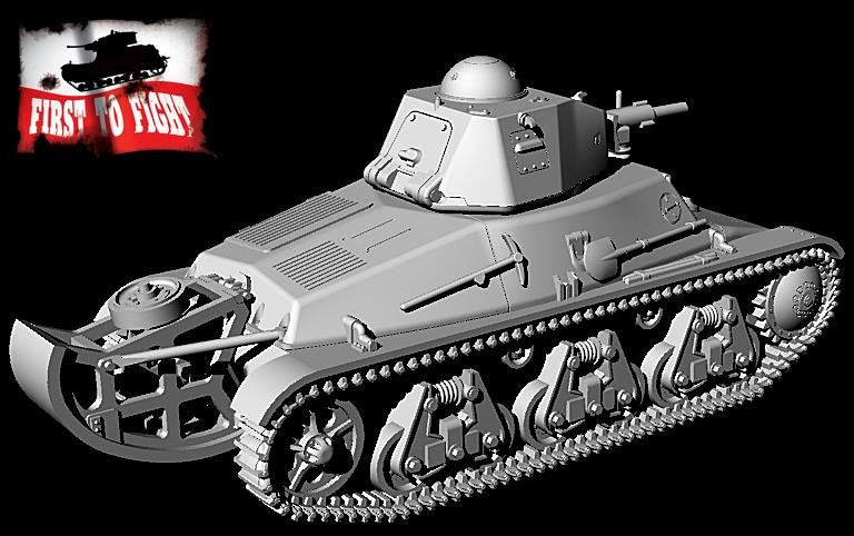 First To Fight PL104 Francuski Czołg Dowodzenia Hotchkiss H35 Z Armatą 37mm SA38 1/72 – zdjęcie 3