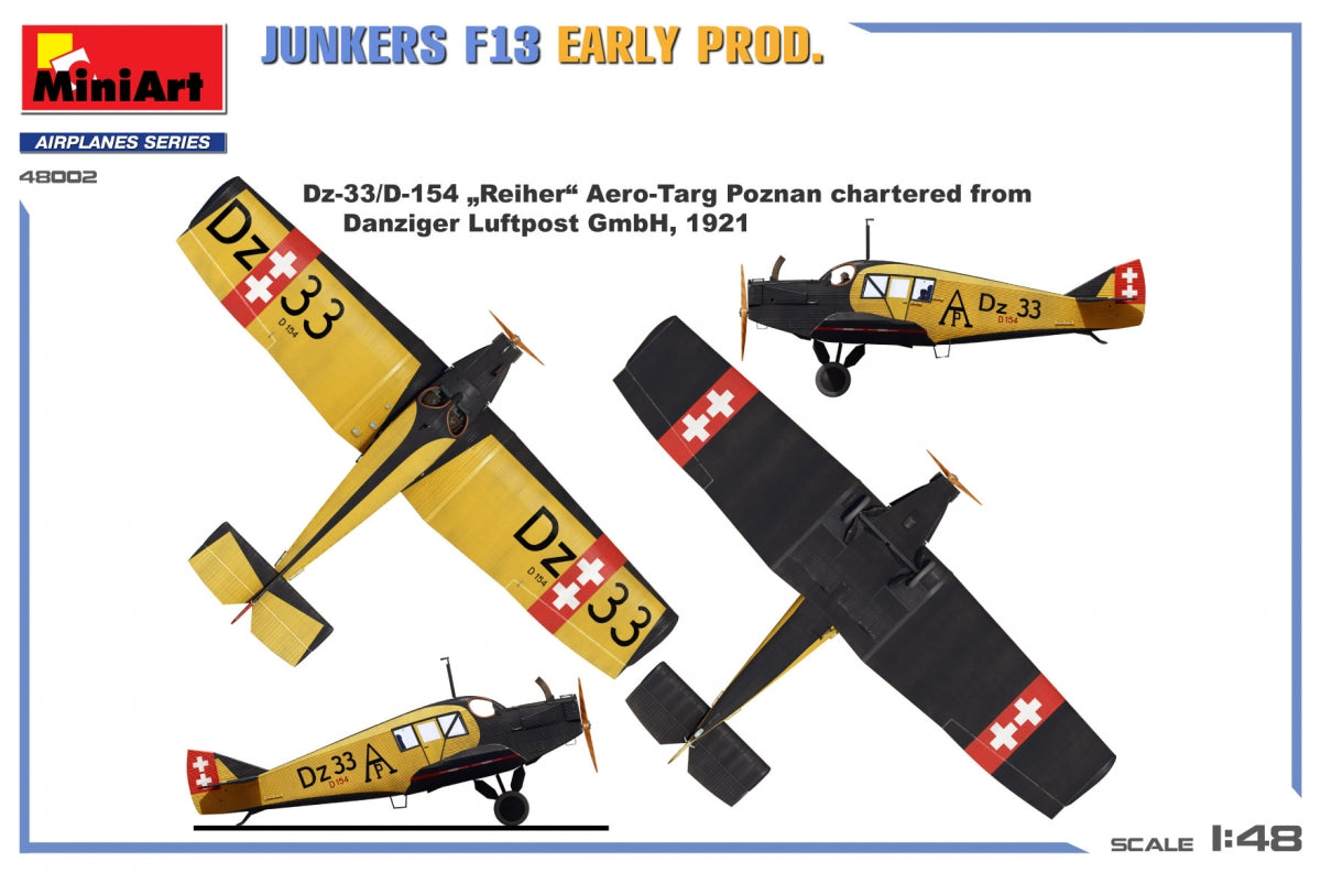 MiniArt 48002 JUNKERS F13. EARLY PROD 1/48 – immagine 23