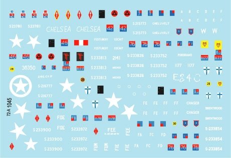 Star Decals 72-A1045 Royal Artillery # 1. 75th D-Day Special. The Big Guns - Sexton, Priest, Wolverine and Achilles 1/72 – immagine 3