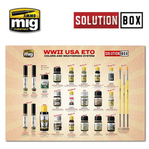AMMO of Mig Jimenez 7700 WW II AMERICAN ETO SOLUTION BOX – immagine 5