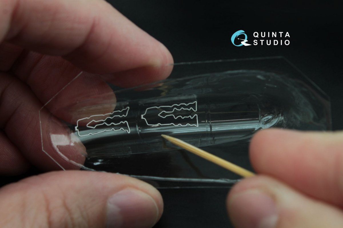 Quinta Studio QC72007 Yak-130 vacuformed clear canopy with det.cord (for Zvezda kit) 1/72 – immagine 6