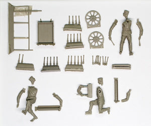 Copper State Models F32-006 German aerodrome personnel ordnance team with cart 1/32 – imagen 5