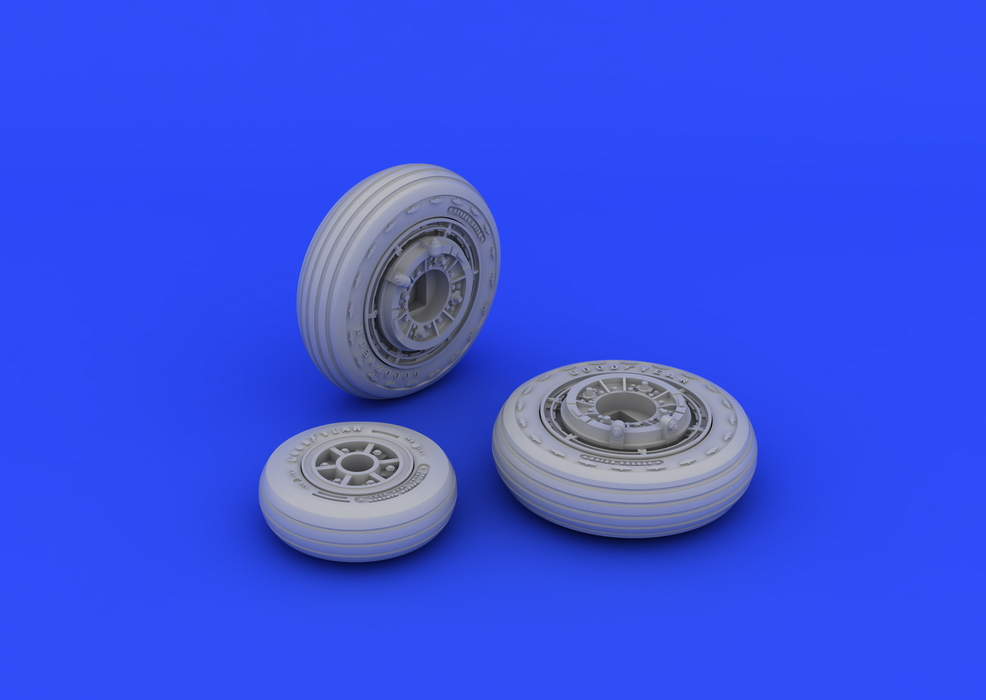 Eduard 648176 F-104 undercarriage wheels early 1/48 (Hasegawa) – immagine 3