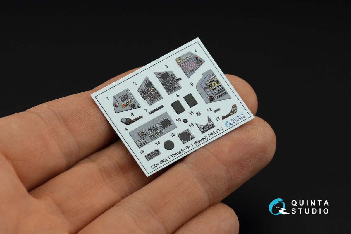 Quinta Studio QDS+48261 Tornado GR.1 3D-Printed coloured Interior on decal paper (Revell) (small version) (with 3D-printed resin parts) 1/48 – zdjęcie 5
