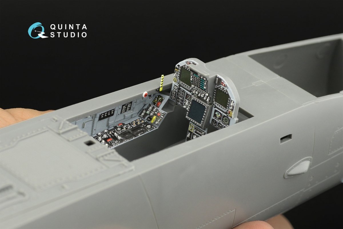 Quinta Studio QD32111 F/A-18A++ 3D-Printed &amp;amp; coloured Interior on decal paper (Academy) 1/32 – Bild 9