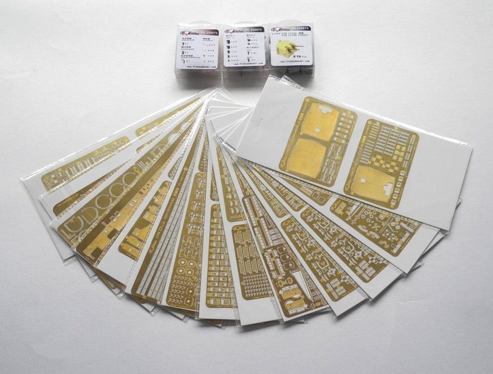 Flyhawk FH350075 WWII USN Battleship Missouri Super Detail Parts (for Tamiya 78018) 1/350 – immagine 2
